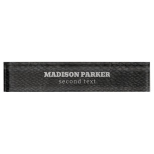 Porte-nom Gris noir et foncé Snakeskin Print