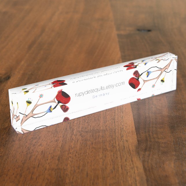 Porte-nom Gros Pavot sauvage (Taille)