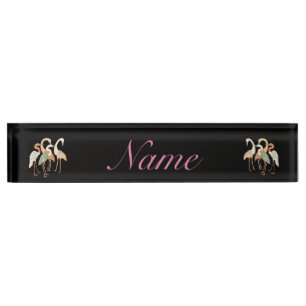 Porte-nom Grues japonaises Thunder_Cove