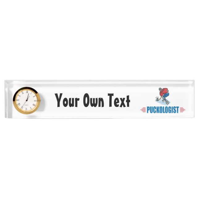 Porte-nom Hockey sur glace de Personlized (Devant)