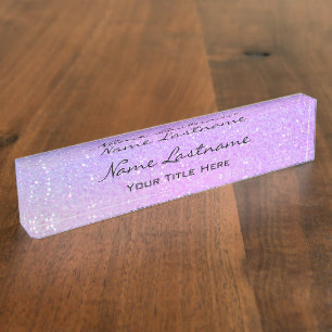 Porte-nom Holographe de beauté Esthétique de maquillage ro