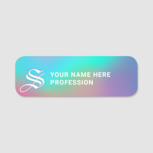 Porte-nom Holographique Wonderland Monogramme