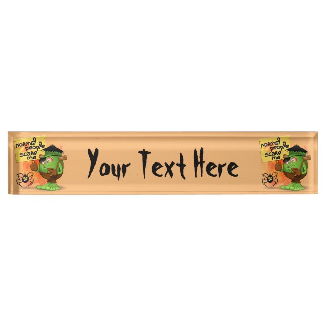 Porte-nom Humorous Frankenstein (Devant)