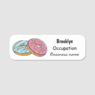 Porte-nom Illustration de Donut