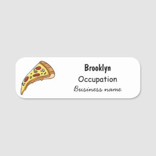 Porte-nom Illustration de la pizza