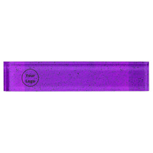 Porte-nom Impression de surface rugueuse violette