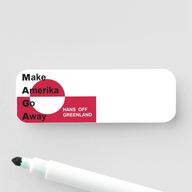 Porte-nom Independant Greenland (En situation)