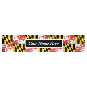 Porte-nom Indicateur personnalisable du Maryland