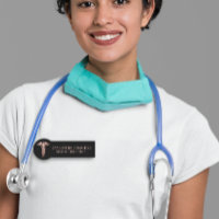 Infirmière Docteur Caduceus Rose Médicale Or