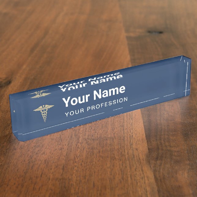 Porte-nom Infirmière professionnelle sur mesure Cadeau (Taille)
