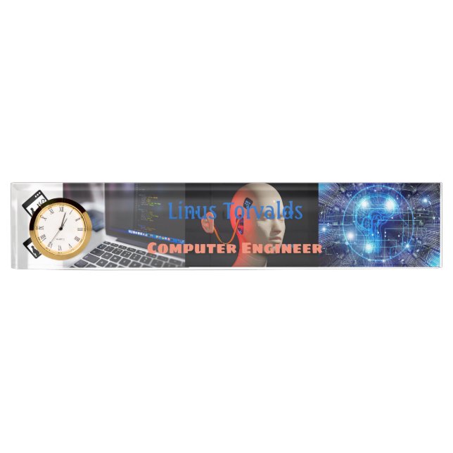 Porte-nom Informaticien de la programmation (Devant)