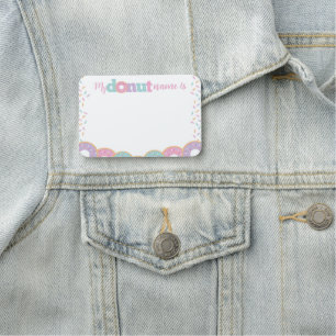 Porte-nom Insigne de nom de donut