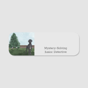 Porte-nom Insigne de nom du détective junior Mystery-Solvin
