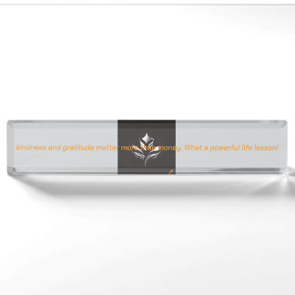 Porte-nom Inspired Desk Nameplate
