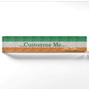 Porte-nom Ireland Flag