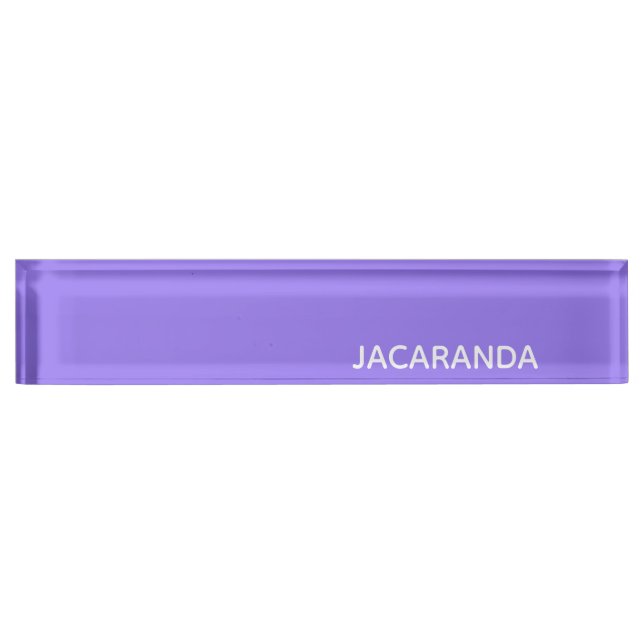 Porte-nom Jacaranda purple color (Devant)