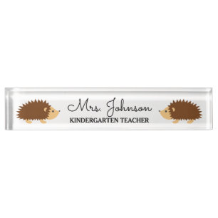 Porte-nom Jardin d'enfants personnalisé enseignant de migno
