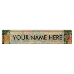 Porte-nom Jardin Floral Designer vintage