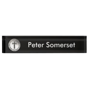 Porte-nom Je crois en Jésus-Christ