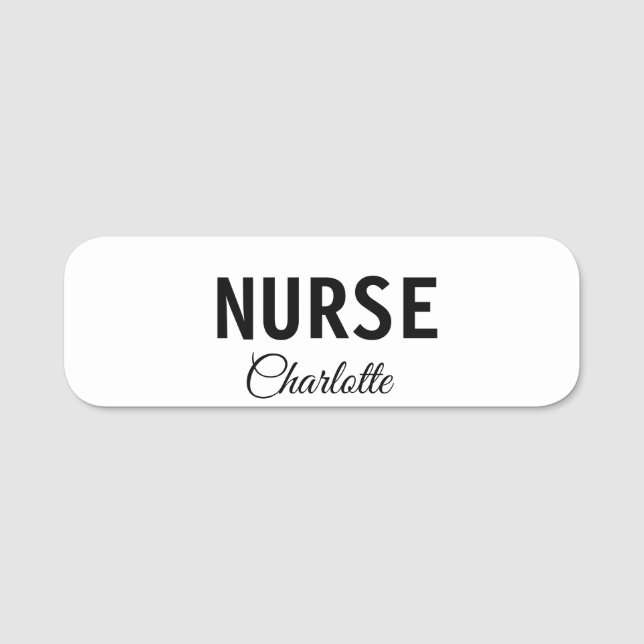 Porte-nom Je suis infirmière médecin expert ajouter votre no (Devant)