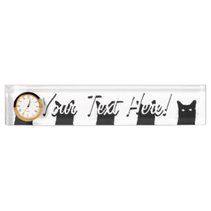 Porte-nom Je vois Cat Click to Select Your Color Arrière - p