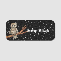 Joli collier bleu hibou Brown sur les étoiles de b