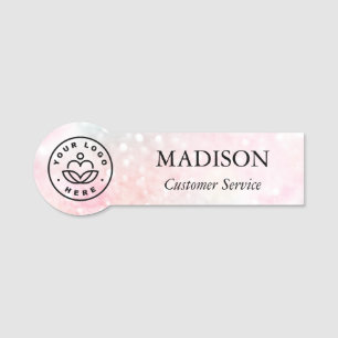 Porte-nom Jolie Parties scintillant rose Fille Glamour