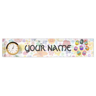 Porte-nom Jolis œufs de Pâques de dessin animé drôles