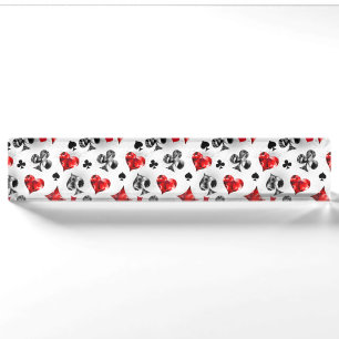 Porte-nom Joueur de poker Joueur de cartes de jouer costumes