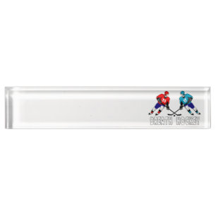 Porte-nom Joueurs de hockey