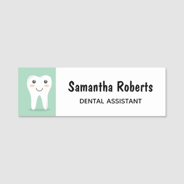 Porte-nom Joyeux assistant dentaire (Devant)