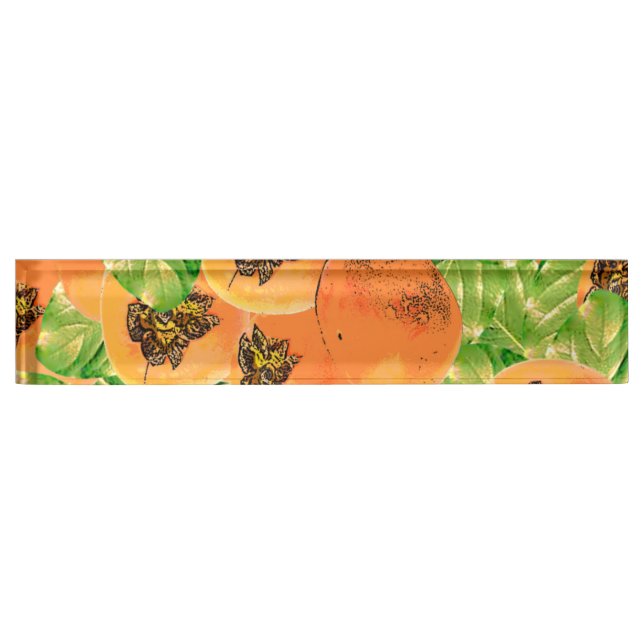 Porte-nom jungle de perssimon (Devant)