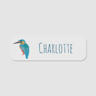 Porte-nom Kingfisher Bird Retour À L'École