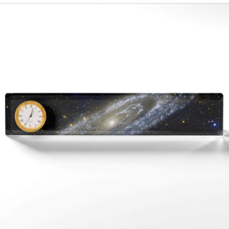 Porte-nom La galaxie d'Andromeda cosmos cosmos univers