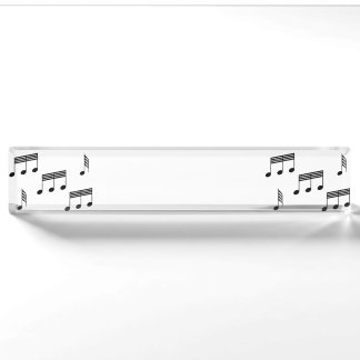 Porte-nom La musique note la plaque d'identification