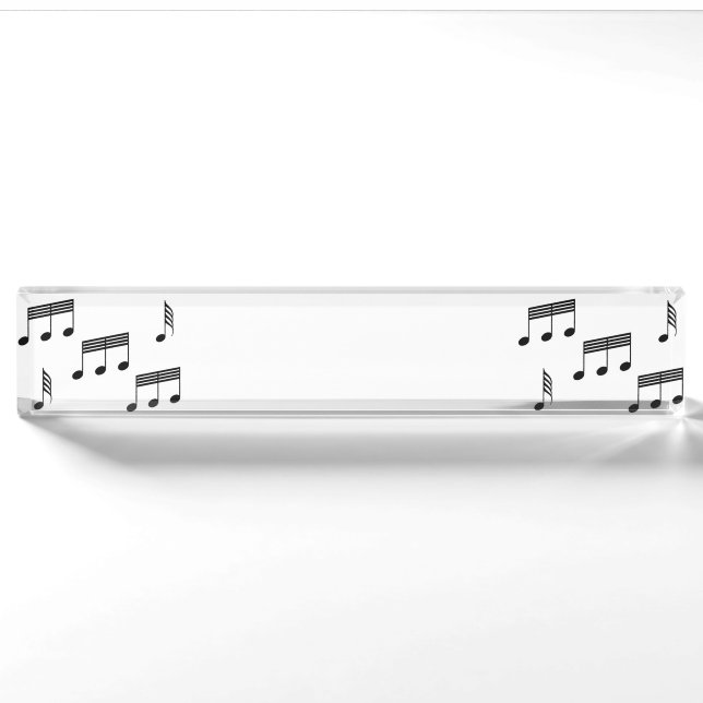 Porte-nom La musique note la plaque d'identification (Devant)