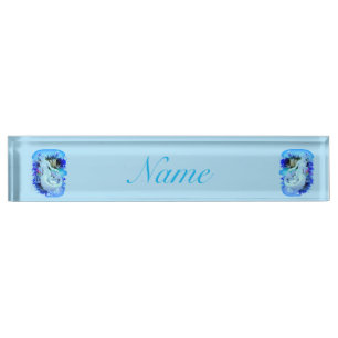 Porte-nom La Sirène blanche assise à Thunder_Cove