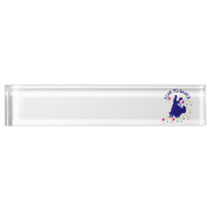 Porte-nom L'amour pour la danse