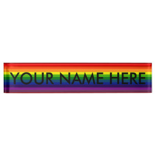 Porte-nom L'ARC-EN-CIEL CHOISI rectifient ! ~ (de conception