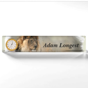 Porte-nom L'art des amoureux du lion