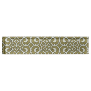 Porte-nom Latis Motif géométrique