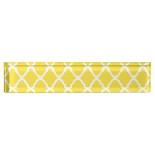 Porte-nom Latis Motif géométrique