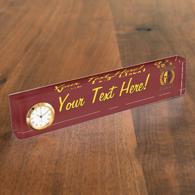 Porte-nom Lauriers spartiates Bourgogne de masque de Molon (Taille)