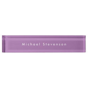 Porte-nom Lavender tendance moderne professionnel