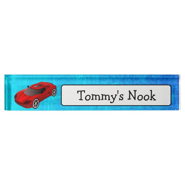 Porte-nom Le nom personnalisé de l'enfant et la plaque (Devant)