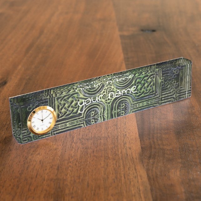 Porte-nom Le nouage celtique Saint-Patrick's Day (Taille)