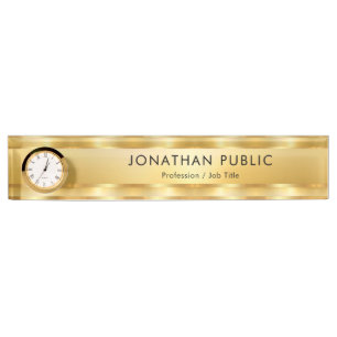 Porte-nom L'Elégante horloge Modèle moderne à la mode Gol