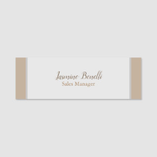 Porte-nom Les couleurs pastel minimalistes professionnels mo