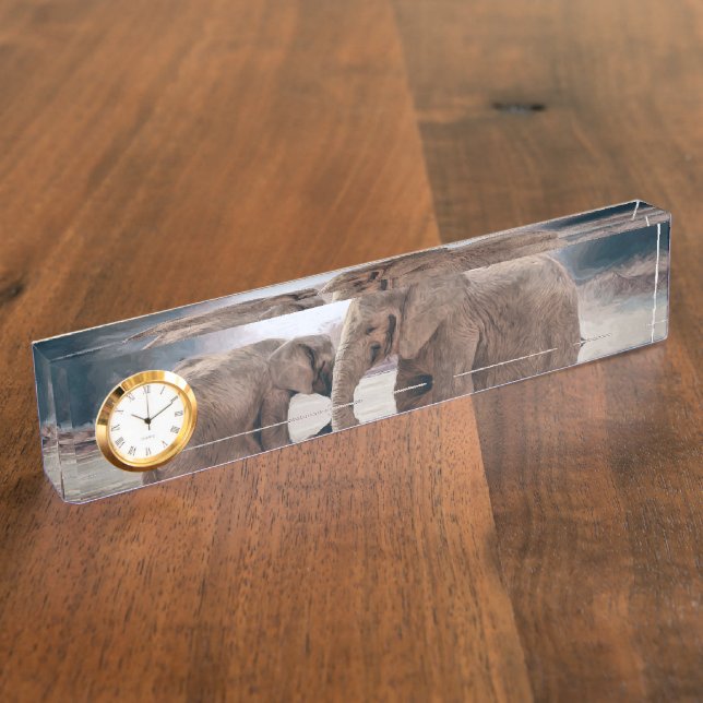 Porte-nom Les éléphants (Taille)