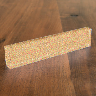 Porte-nom Les feuilles de papier d'emballage jaune, orange e